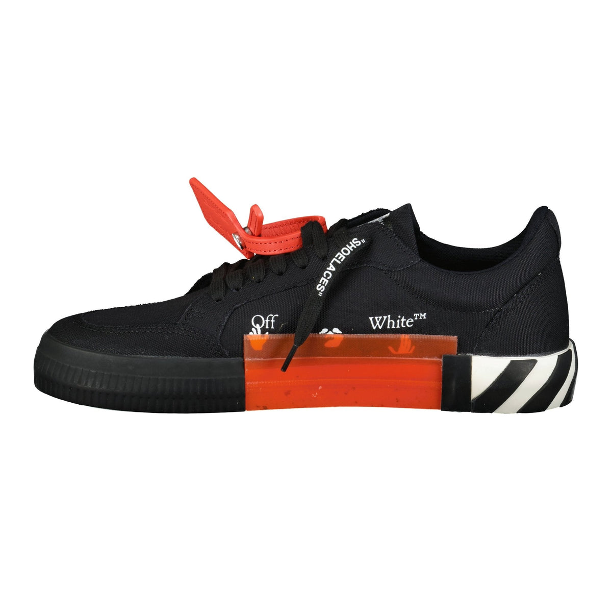 Off-White Vulcanized Low Top Trainers Black & Beige