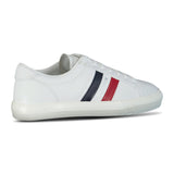 MONCLER MONACO LEATHER TRAINERS WHITE