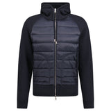 MONCLER HYBRID PADDED PANEL JACKET NAVY BLUE