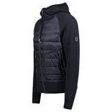 MONCLER HYBRID PADDED PANEL JACKET NAVY BLUE