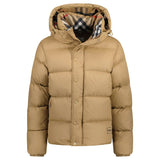 BURBERRY HALSBY PUFFER JACKET BEIGE