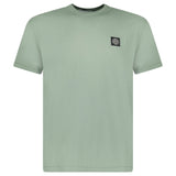 STONE ISLAND COMPASS LOGO CREWNECK T-SHIRT GREEN