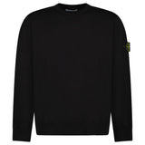 STONE ISLAND KNITTED CREW NECK SWEATER BLACK