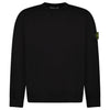 STONE ISLAND KNITTED CREW NECK SWEATER BLACK