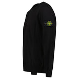 STONE ISLAND KNITTED CREW NECK SWEATER BLACK