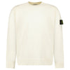 STONE ISLAND KNITTED CREW NECK SWEATER CREAM