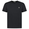 STONE ISLAND COMPASS LOGO CREWNECK T-SHIRT BLACK