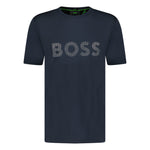 BOSS Active Logo - Print T - Shirt Navy - Boinclo ltd - Outlet Sale Under Retail