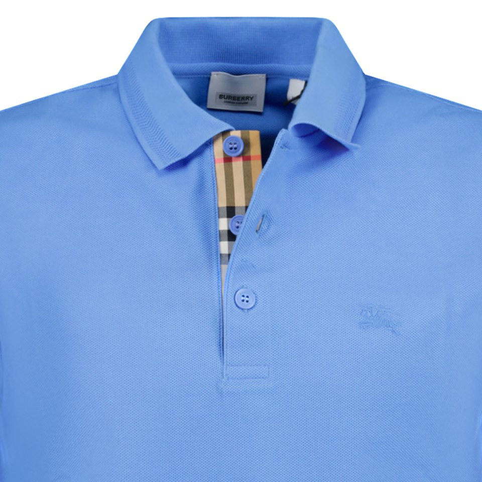 Burberry 'Eddie' Polo-Shirt Blue - Boinclo ltd