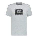 CP Company Stitch Logo Print T-Shirt Grey - Boinclo ltd