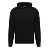 STONE ISLAND ‘OLD’ TREATMENT HOODED SWEATSHIRT IN BLACK