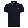 STONE ISLAND STRIPE COLLAR POLO T-SHIRT SLIM FIT NAVY