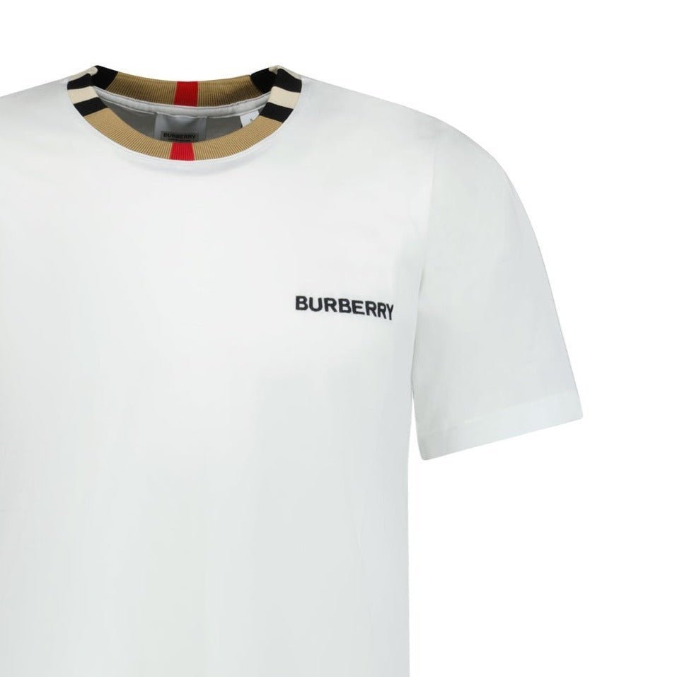 Burberry 'Jayson' Check T-Shirt White - Boinclo ltd