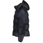 Burberry 'Leeds' Hooded Check Down Jacket Navy - Boinclo ltd