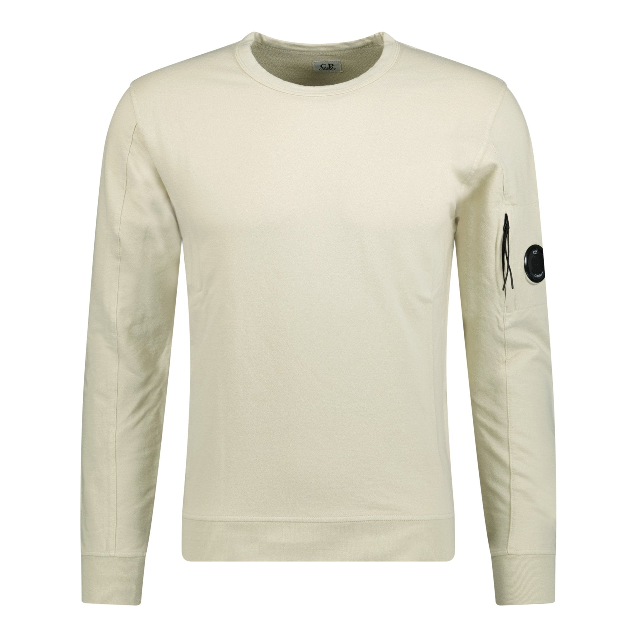 CP Company Arm Lens Sweatshirt Ivory - Boinclo ltd