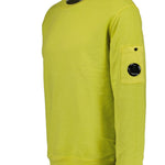 CP Company Garment Dyed Arm Lens Sweatshirt Yellow - Boinclo ltd