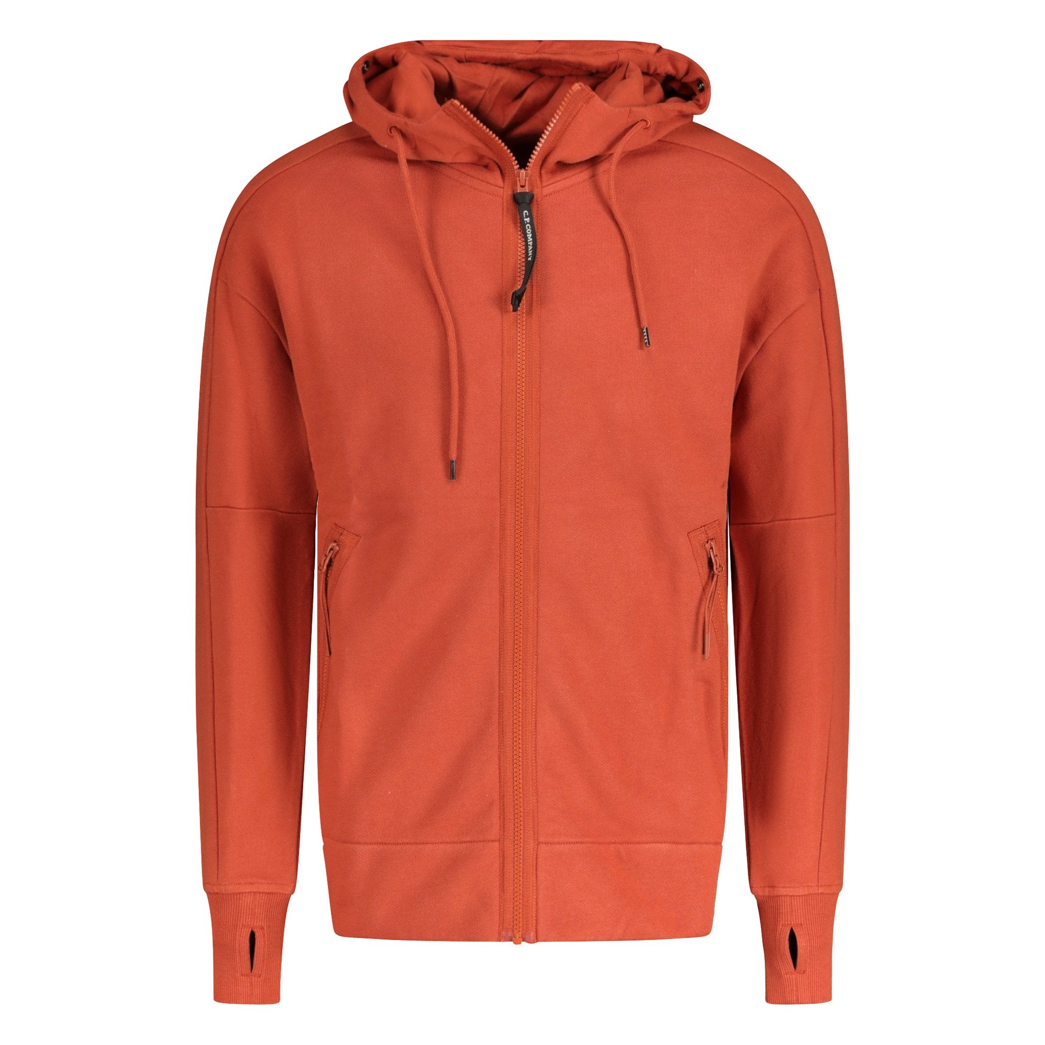 CP Company Goggle Zip Hooded Sweatshirt Orange - Boinclo ltd Outlet Sale