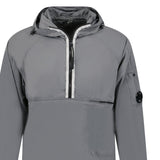 CP Company Hooded Half Zip Overshirt Grey - Boinclo ltd