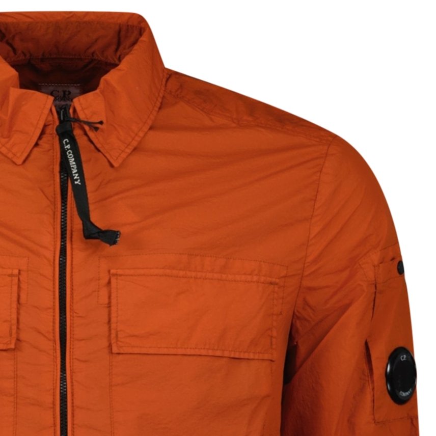 CP Company Lens Chrome Overshirt Jacket Orange - Boinclo ltd