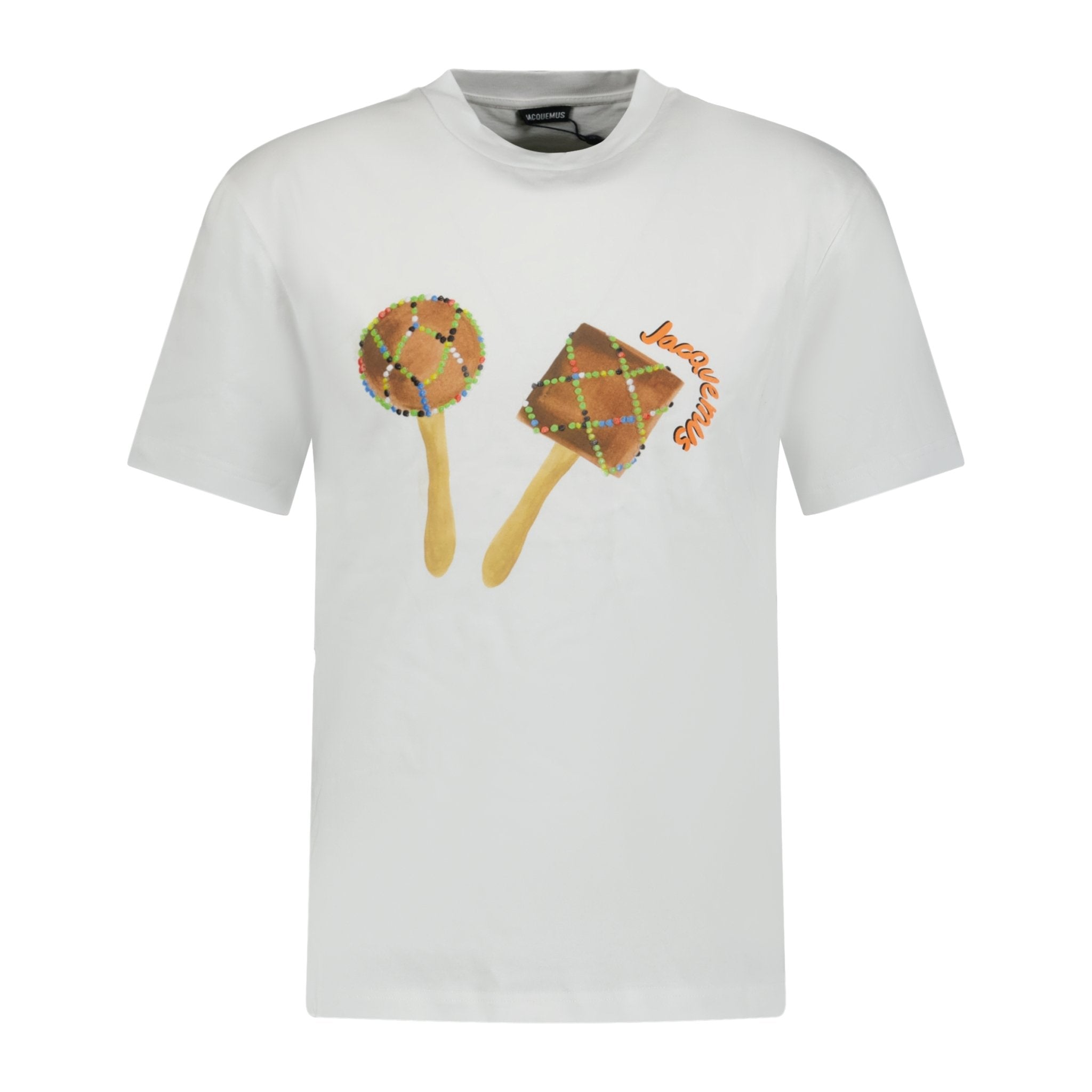 Jacquemus Le Maracas Graphic T-Shirt White - Boinclo ltd