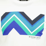 Missoni Sport Zig-Zag T-Shirt White - Boinclo ltd