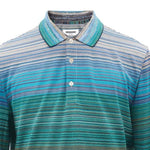 Missoni Stripe Cotton Long Sleeve Polo Multicoloured Green - Boinclo ltd