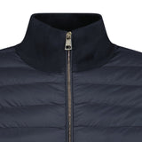 Moncler 'Cardigan Tricot' Nylon Mix Knit Zip Jacket Navy - Boinclo ltd