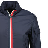 Moncler Keralle Tricolour Zip Windbreaker Jacket Navy - Boinclo ltd