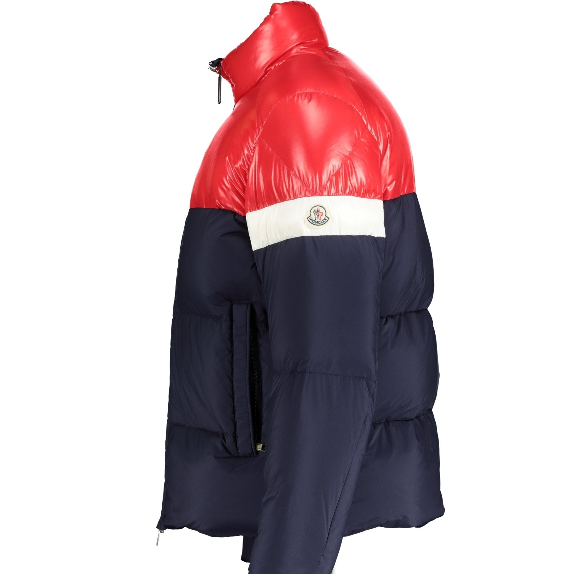 Moncler 'Konic' Down Jacket Red Navy & White - Boinclo ltd