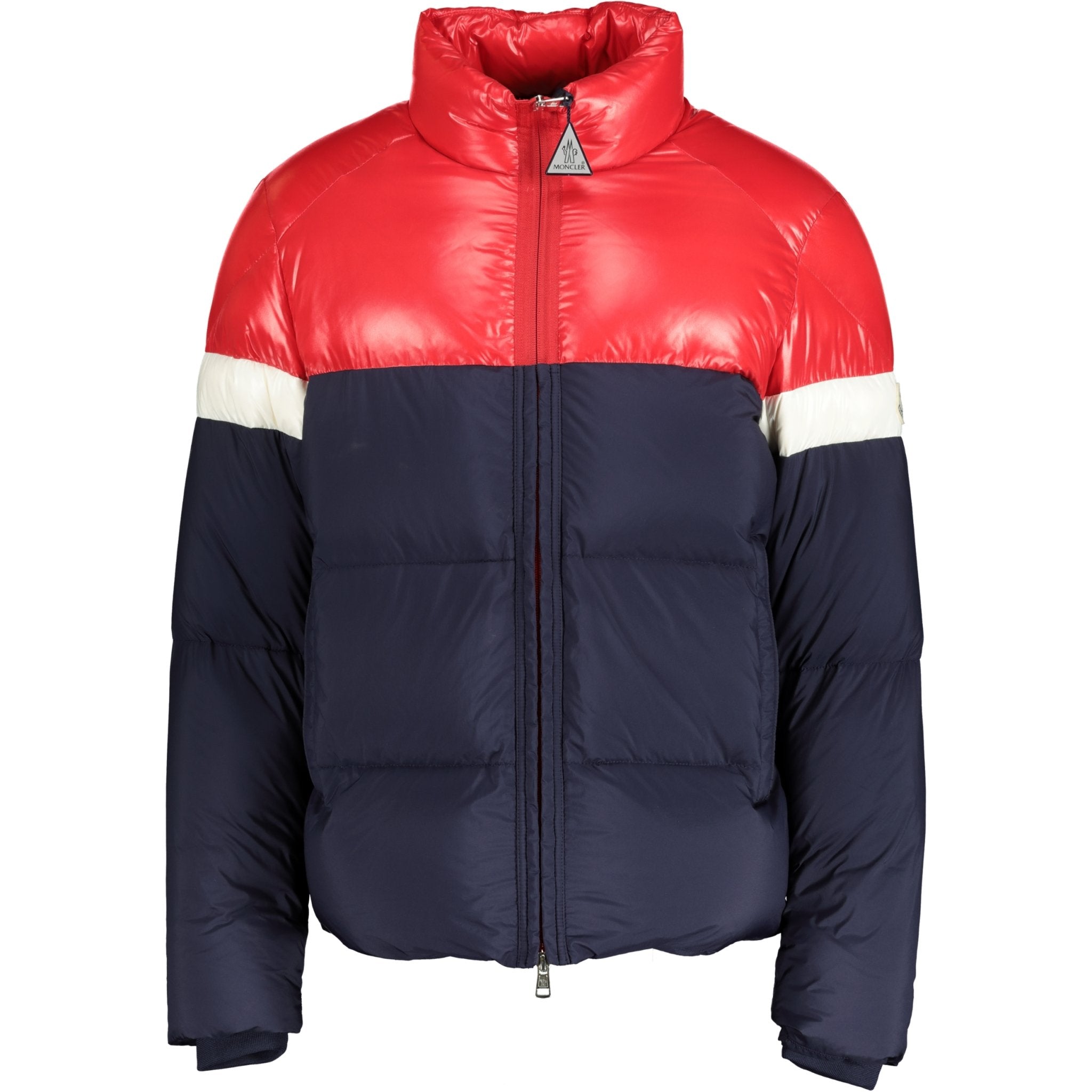 Moncler 'Konic' Down Jacket Red Navy & White - Boinclo ltd