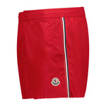 Moncler Logo Swim Shorts Red - Boinclo ltd