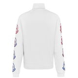 Moncler 'Maglia Cardigan' Arm Logo Track Jacket White - Boinclo ltd