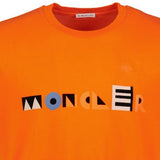 Moncler Writing Logo T-Shirt Orange - Boinclo ltd