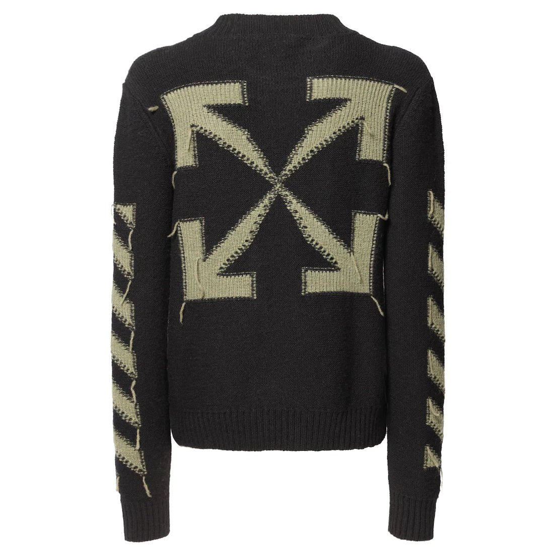 OFF-White Arrow Black Knitted Jumper - Boinclo ltd