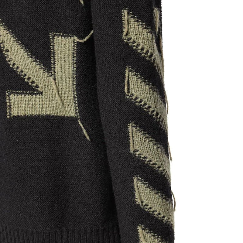 OFF-White Arrow Black Knitted Jumper - Boinclo ltd