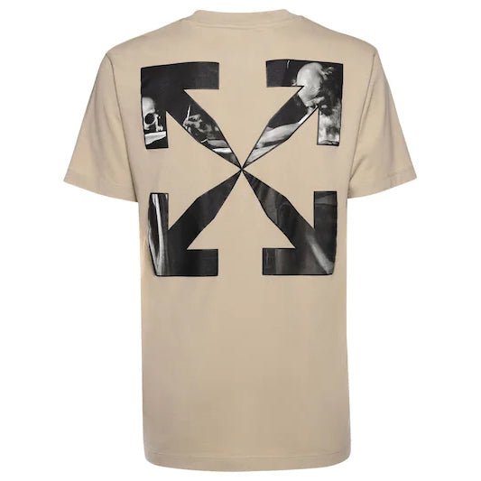 OFF-WHITE Caravaggio Arrow Slim Fit T-Shirt Sand - Boinclo ltd