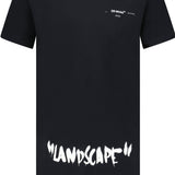 Off White 'Landscape' T-shirt Black - Boinclo ltd