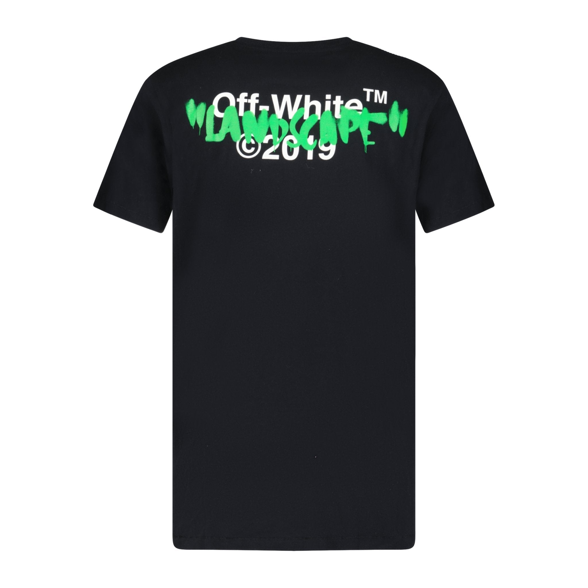 Off White 'Landscape' T-shirt Black - Boinclo ltd