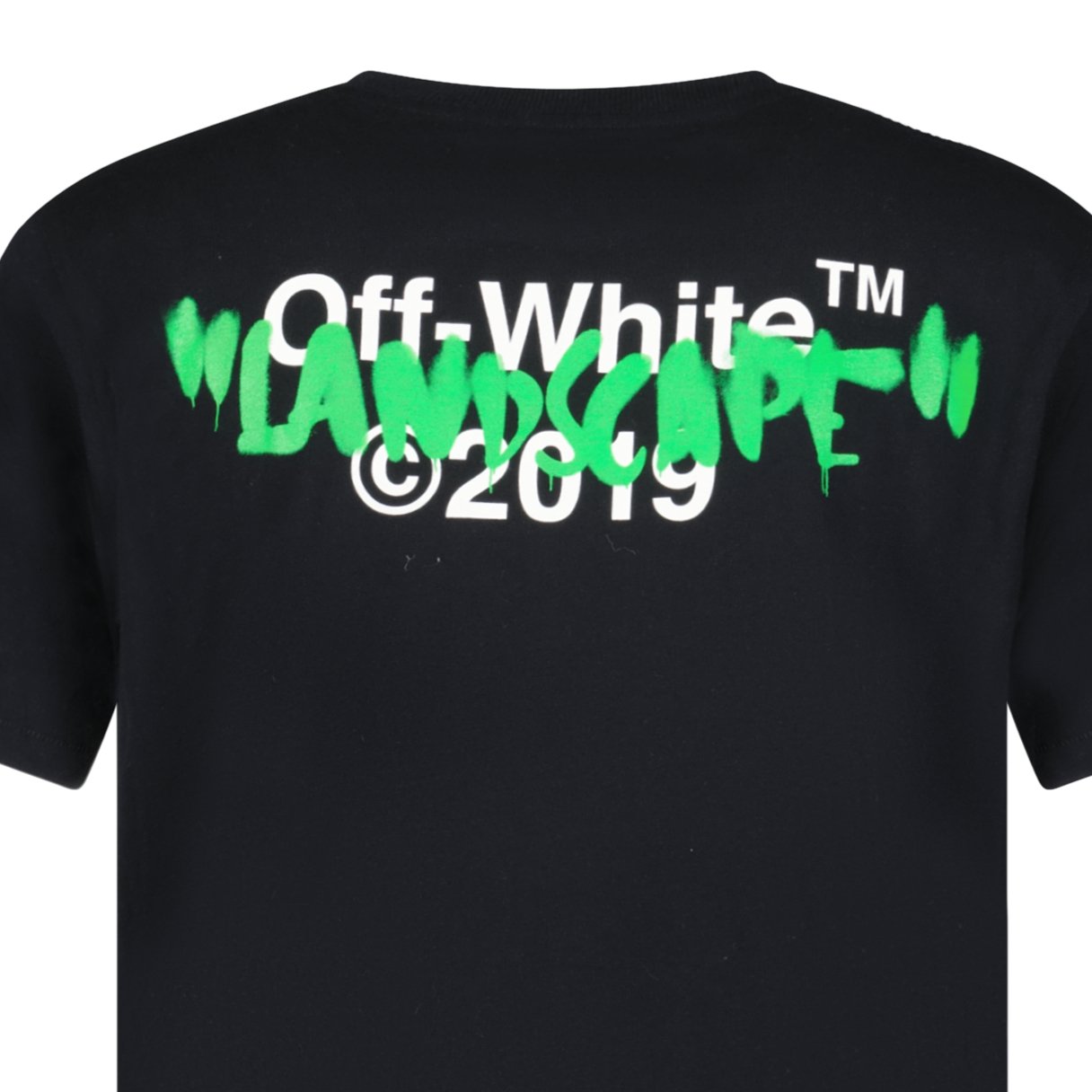 Off White 'Landscape' T-shirt Black - Boinclo ltd