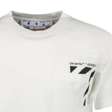 Off White Pocket Logo T-shirt White - Boinclo ltd
