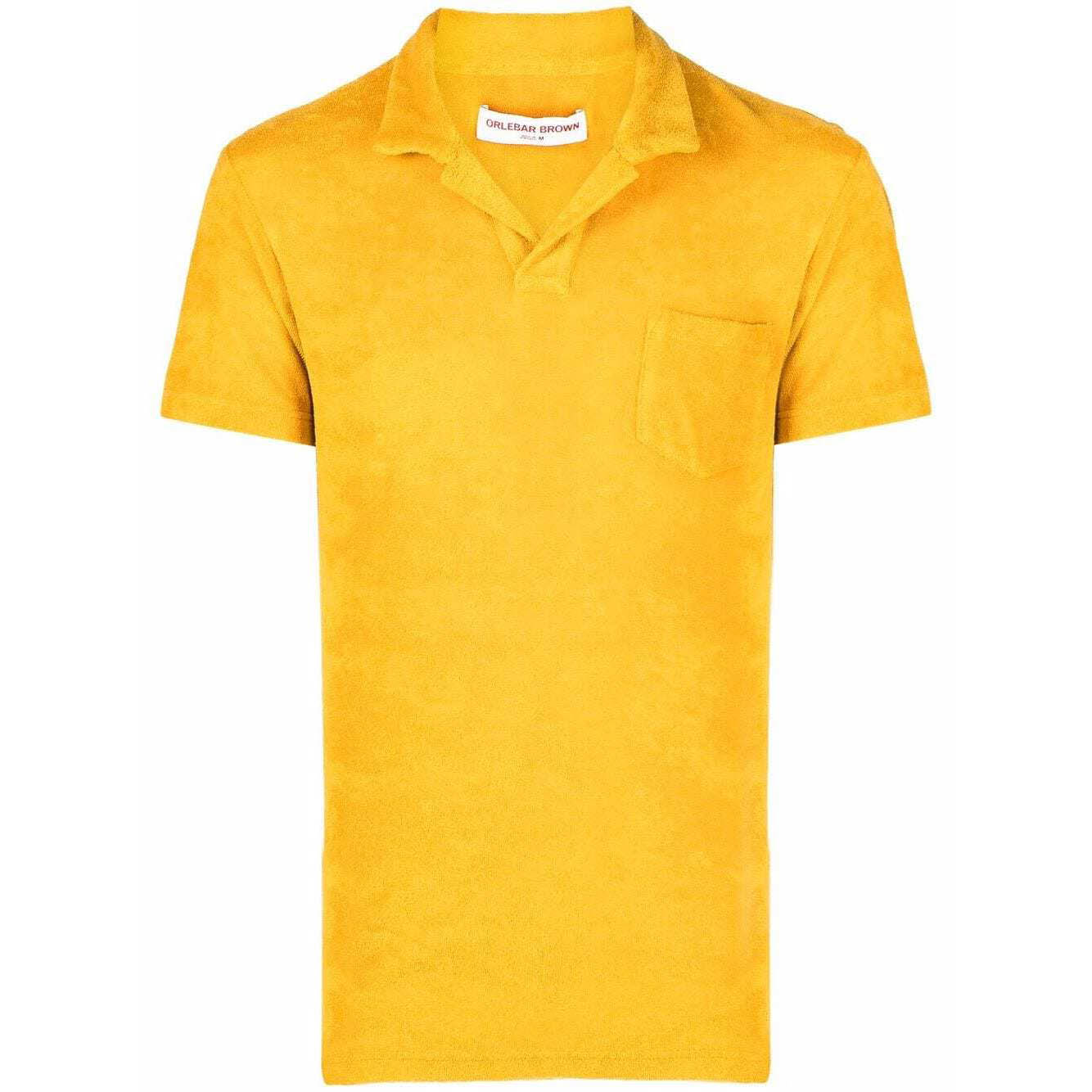 Orlebar Brown 'Terry' Towelling Polo-Shirt Bright Gold - Boinclo ltd