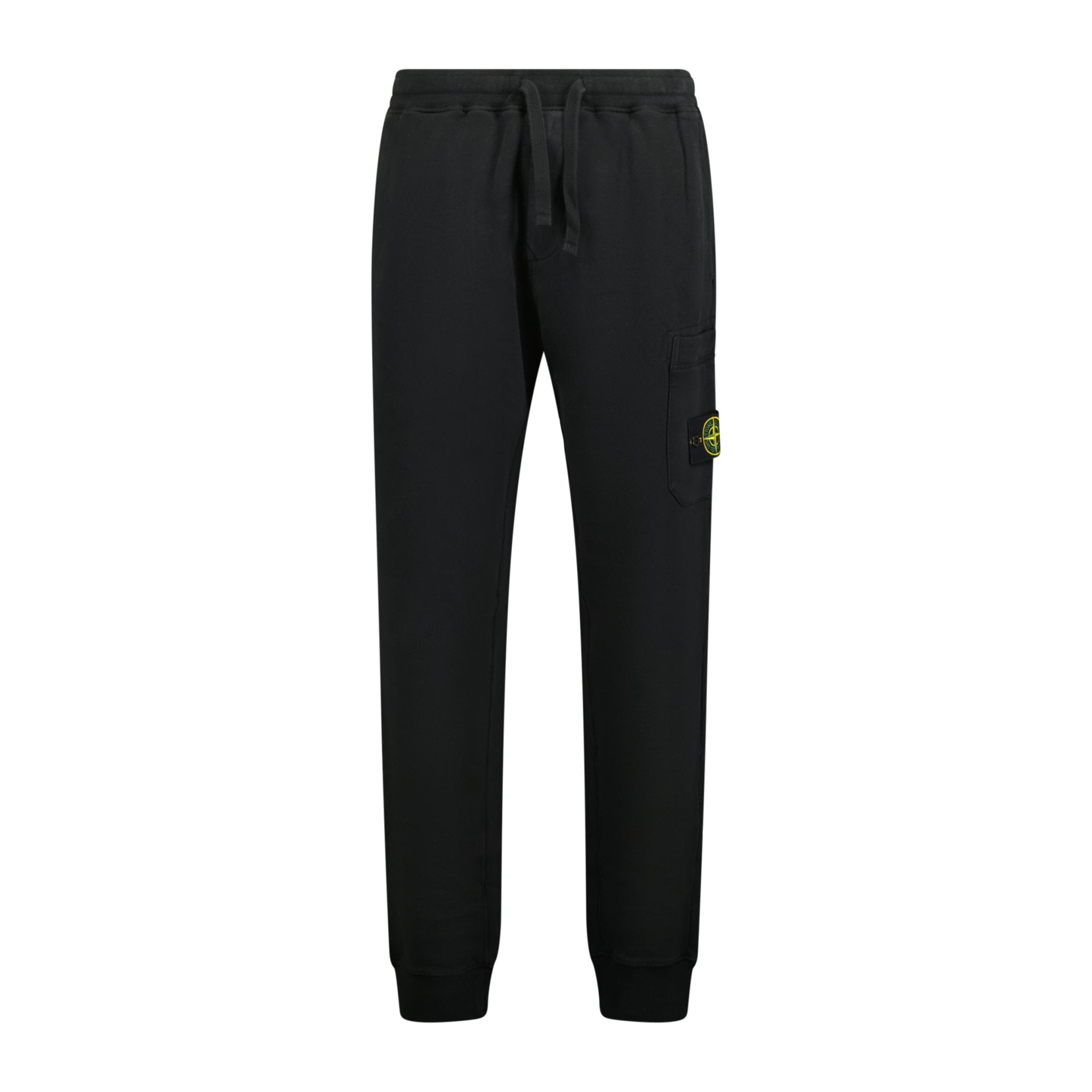 Stone Island Badge Cotton Sweat Pants Black - Boinclo ltd