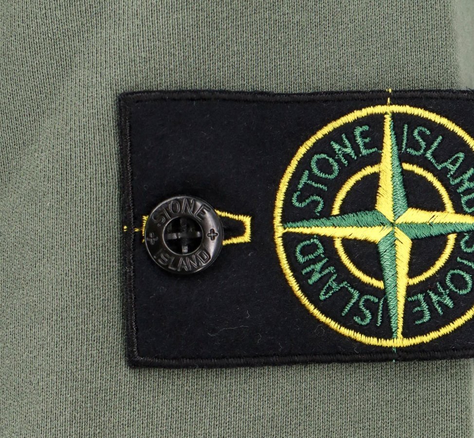 Stone Island Basic Badge Hooded Sweatshirt Dark green - Boinclo ltd - Outlet Sale Under Retail