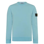 Stone Island Cotton Sweatshirt Acqua - Boinclo ltd