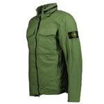 Stone Island Nylon Concealed Hood Jacket khaki - Boinclo ltd