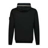 Stone Island Oth Chest Snap Cotton Hoodie Black - Boinclo ltd