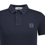 Stone Island Small Logo Polo Shirt Blue Print - Boinclo ltd