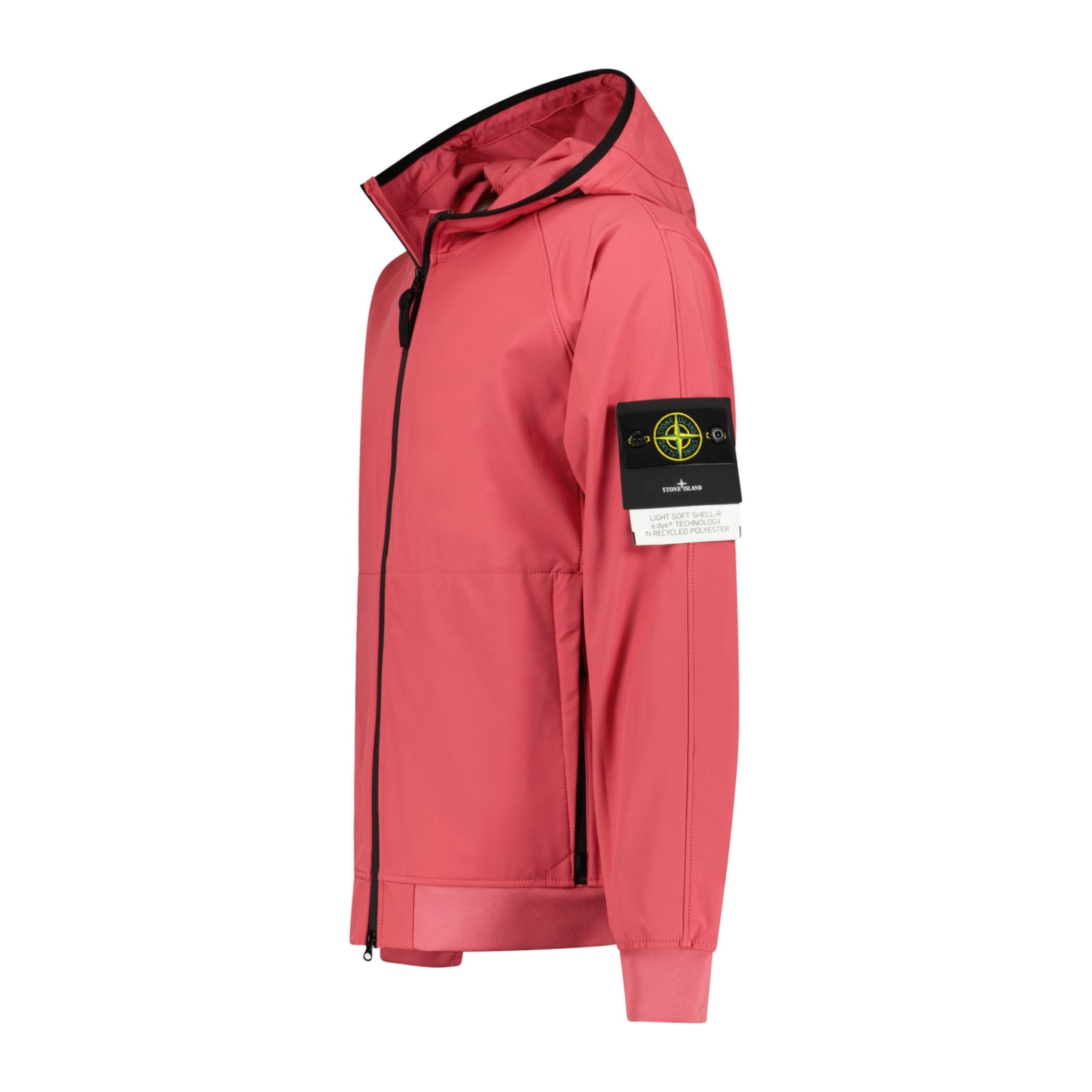 Stone Island Soft-Shell Zip-Up Jacket Pink - Boinclo ltd