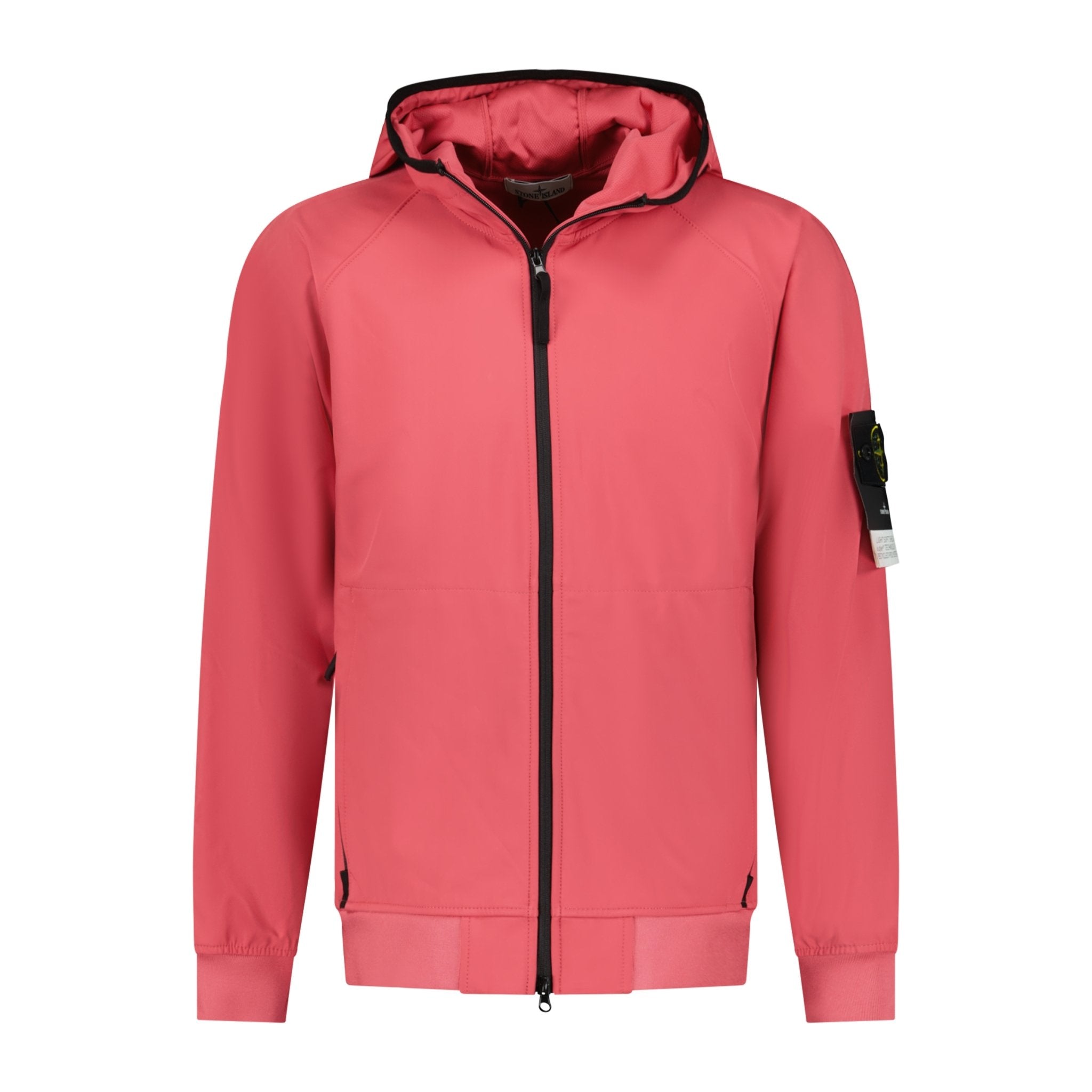 Stone Island Soft-Shell Zip-Up Jacket Pink - Boinclo ltd