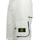 Stone Island Stretch-Cotton Bermuda Shorts Ice White - Boinclo ltd